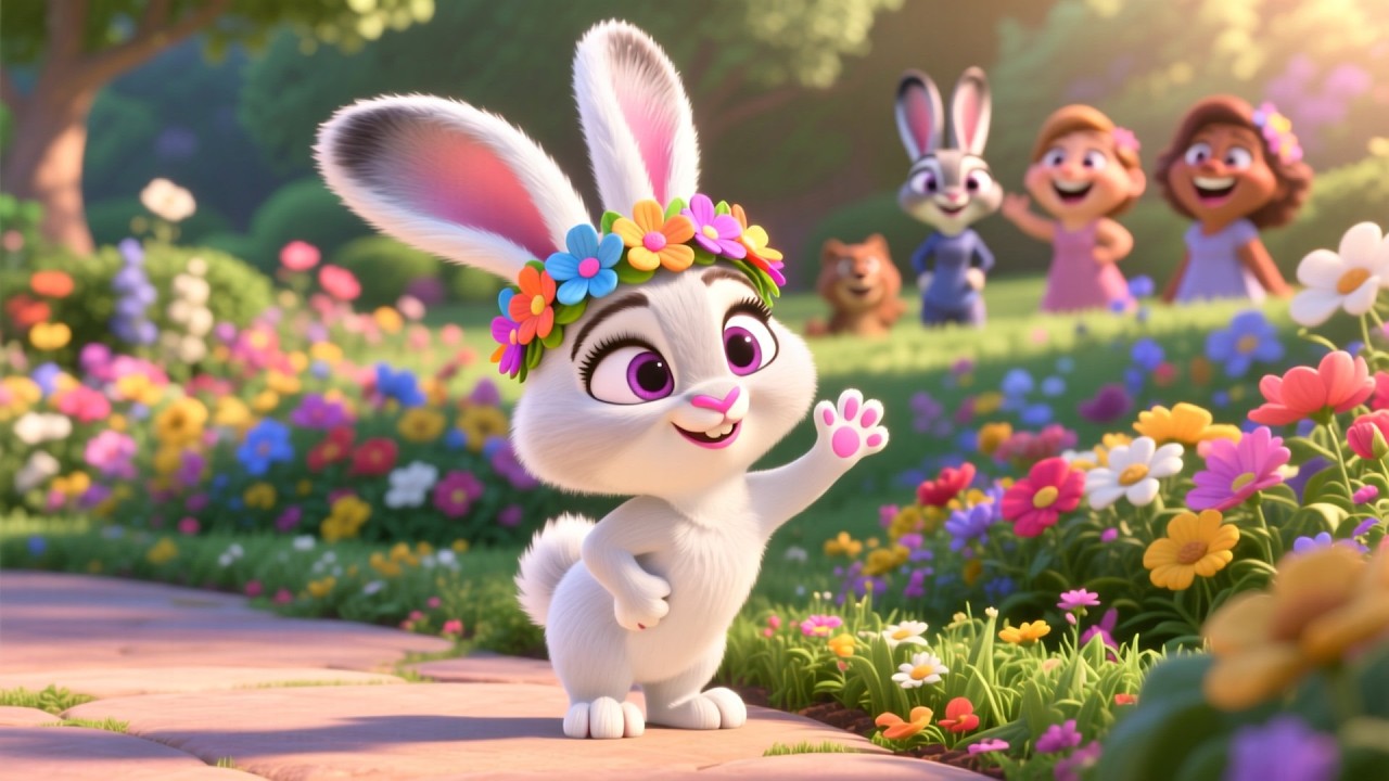 Bella Bunny’s Big Smile 🐰😊 | Happy Feelings Song for Kids | Fun Nursery Rhyme