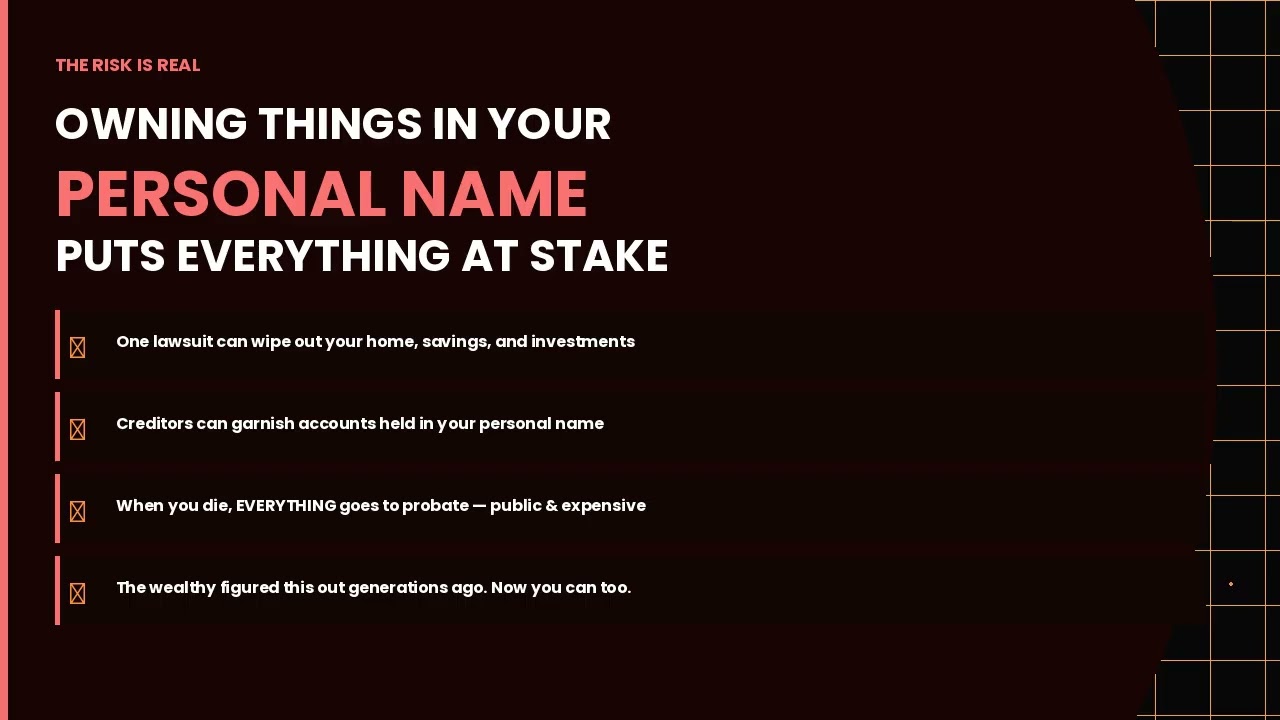 5 Assets You Should NEVER Own In Your Personal Name (Protect Them Now)