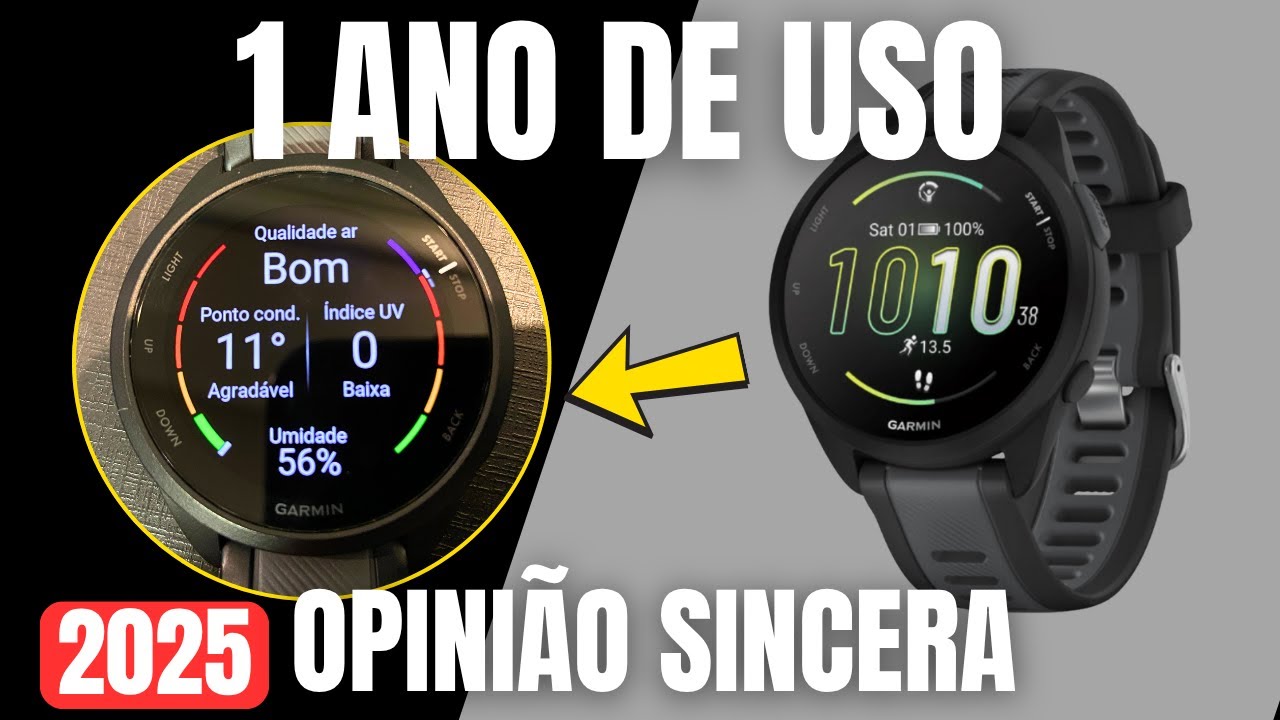 GARMIN FORERUNNER 165 - USEI POR 1 ANO E VOU TE CONTAR O QUE ACHEI!