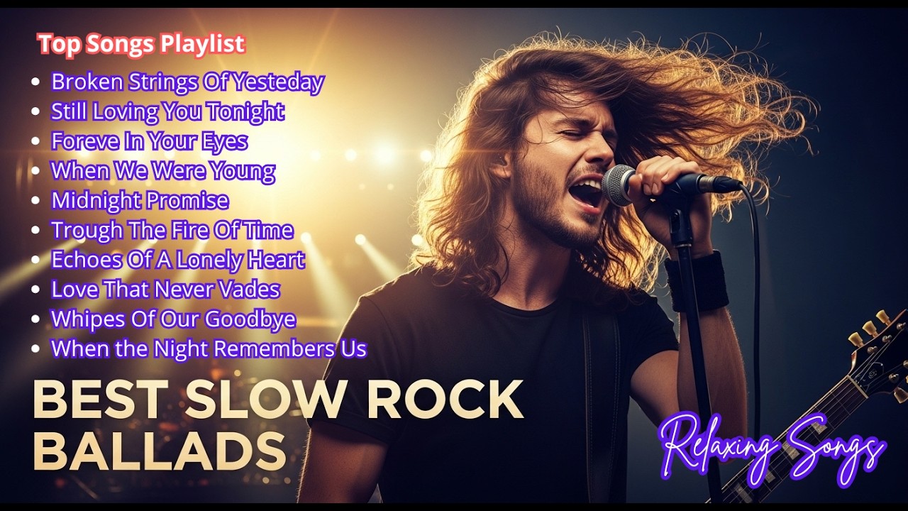 Slow Rock Ballads for Late Night Memories🎸 – Soft Rock Hits 80s & 90s