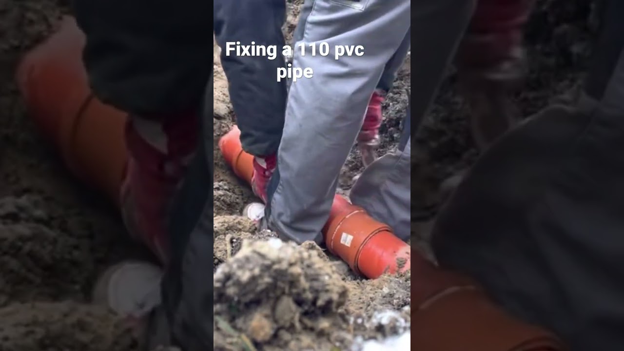 Reparație Teava de 110 din pvc/fixing a broken 110 pvc pipe