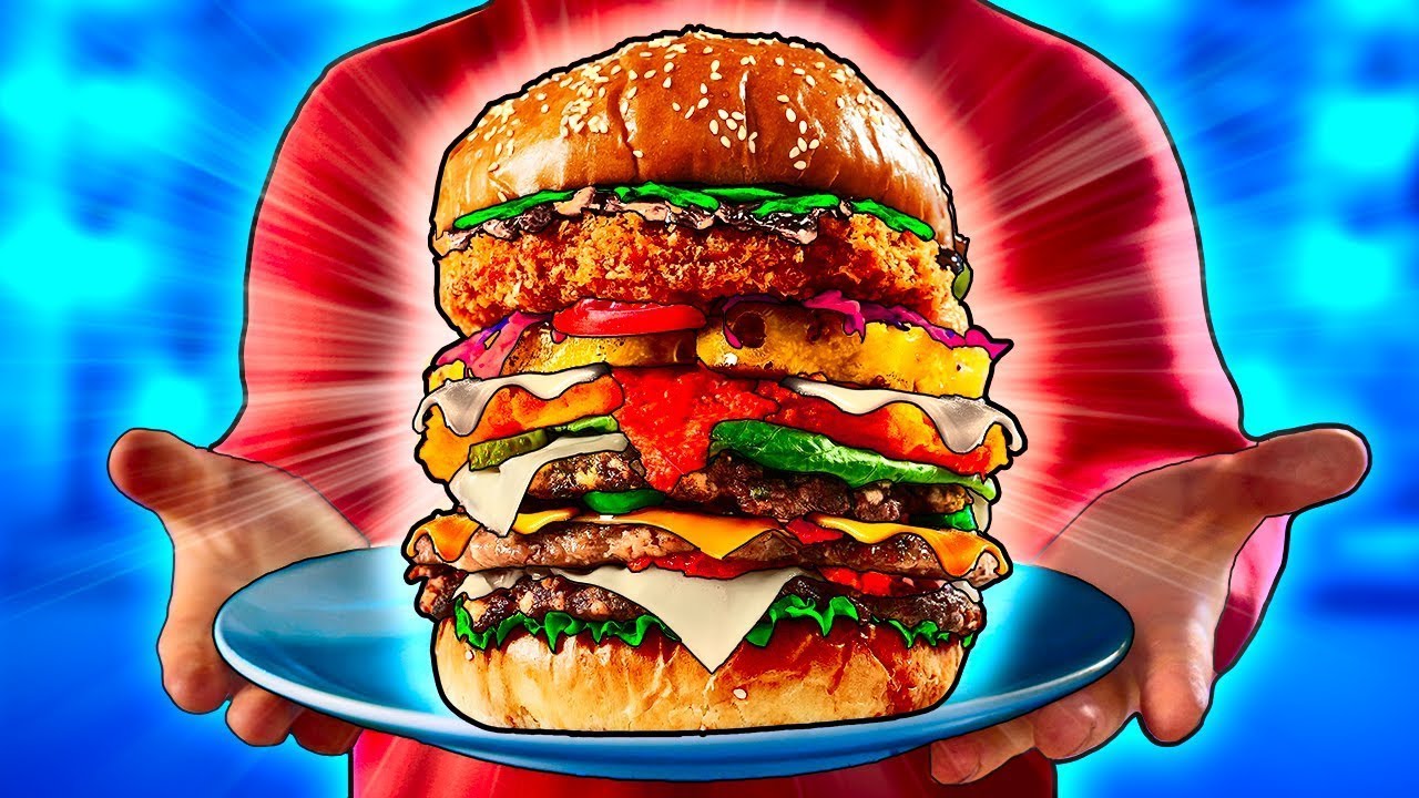 Hice Una Hamburguesa Con 100 Ingredientes