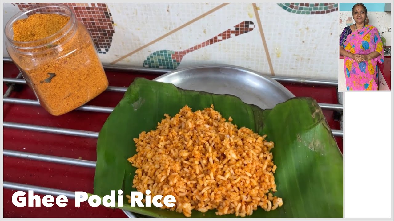 Ghee Podi Rice I Traditional Podi For Idli  Dosa & Rice