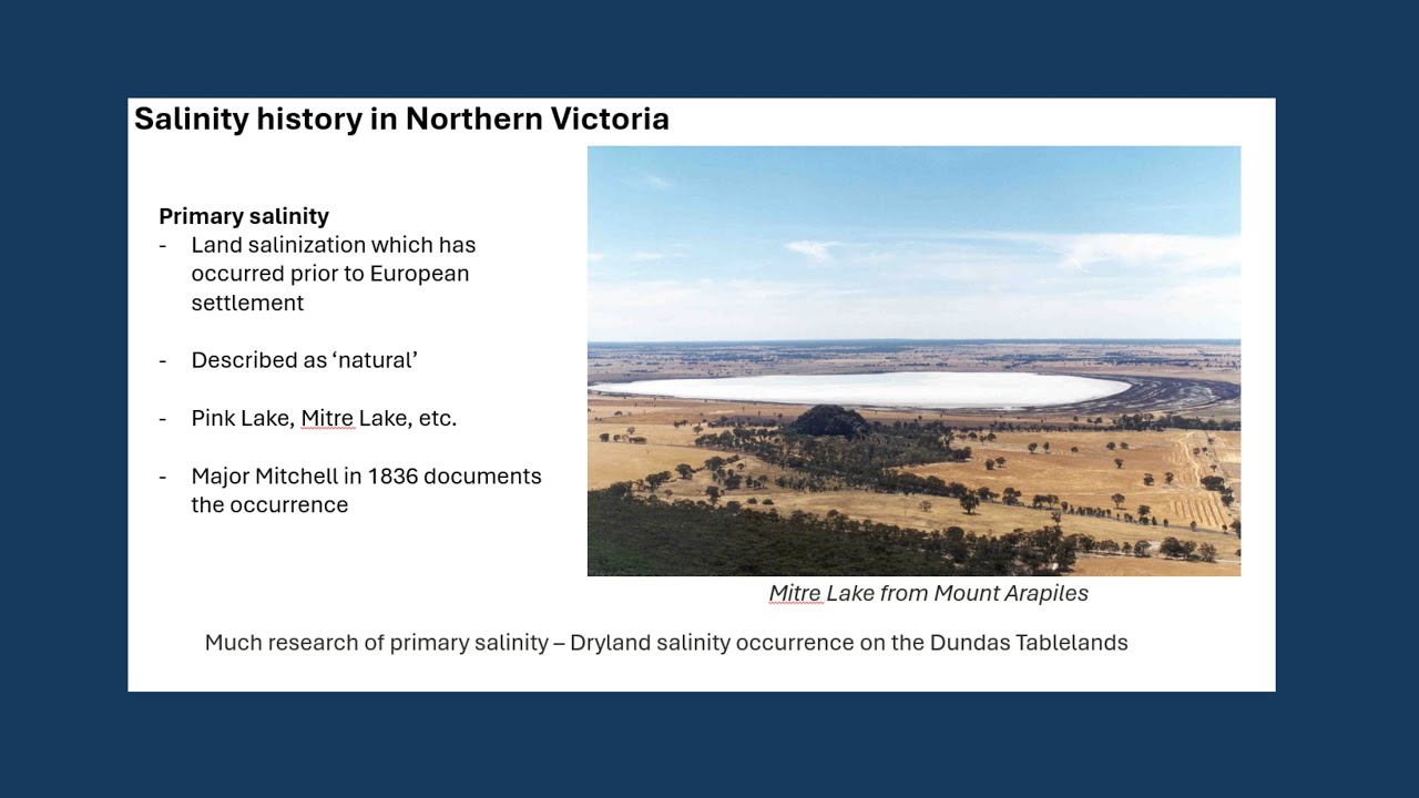 Salinity & Groundwater impact assessment - 30 years on | Mark Hocking, Richard Campbell &  Ben Hall