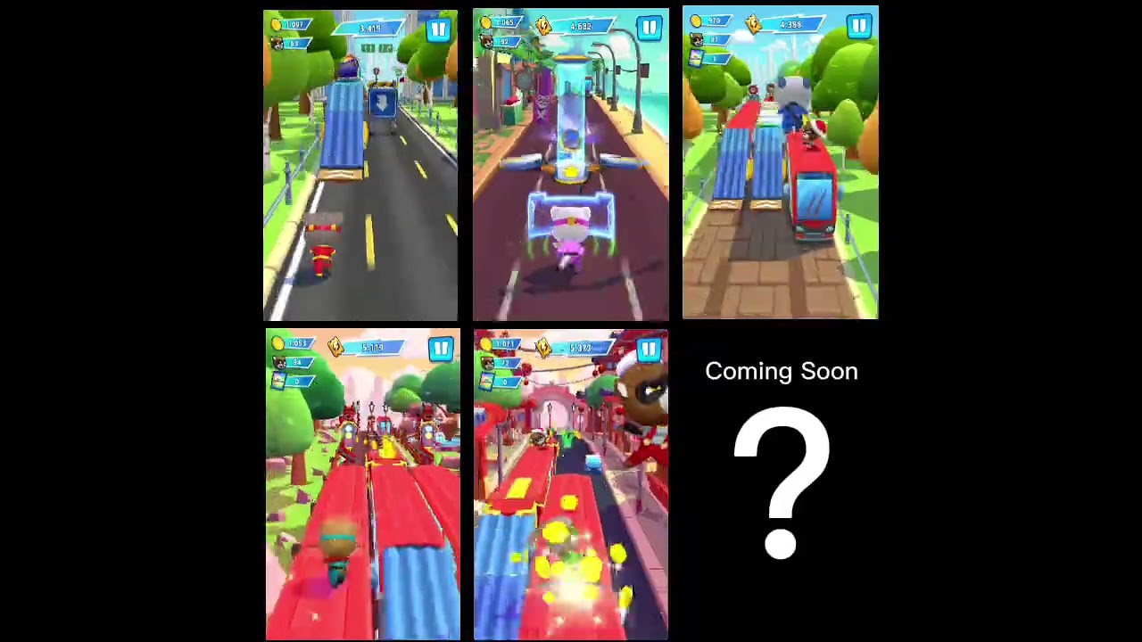Talking Tom Hero Dash - Tom Vs Angela Vs Hank Vs Ginger Vs Ben - 10 Minute Gameplay