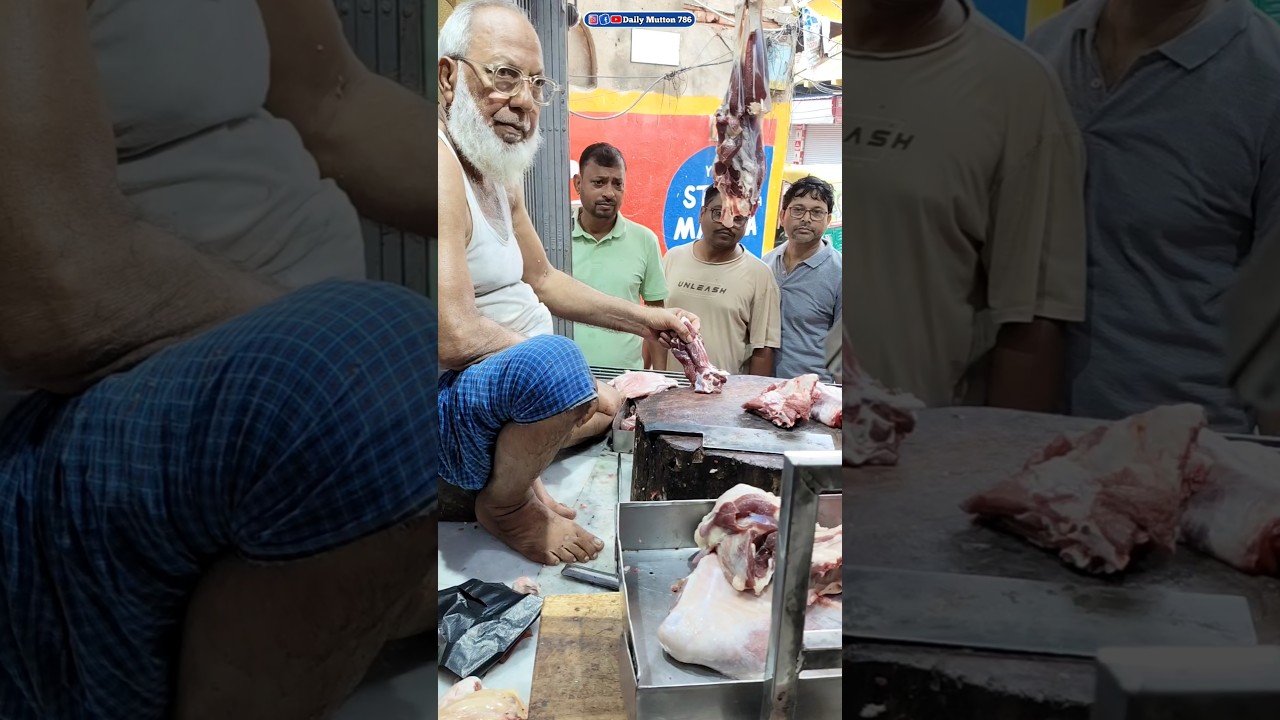 😱And a bit of leg 1850/- Mutton breast chops cutting shopkeeping Kolkata// Bareilly Meat Shop//Fa...