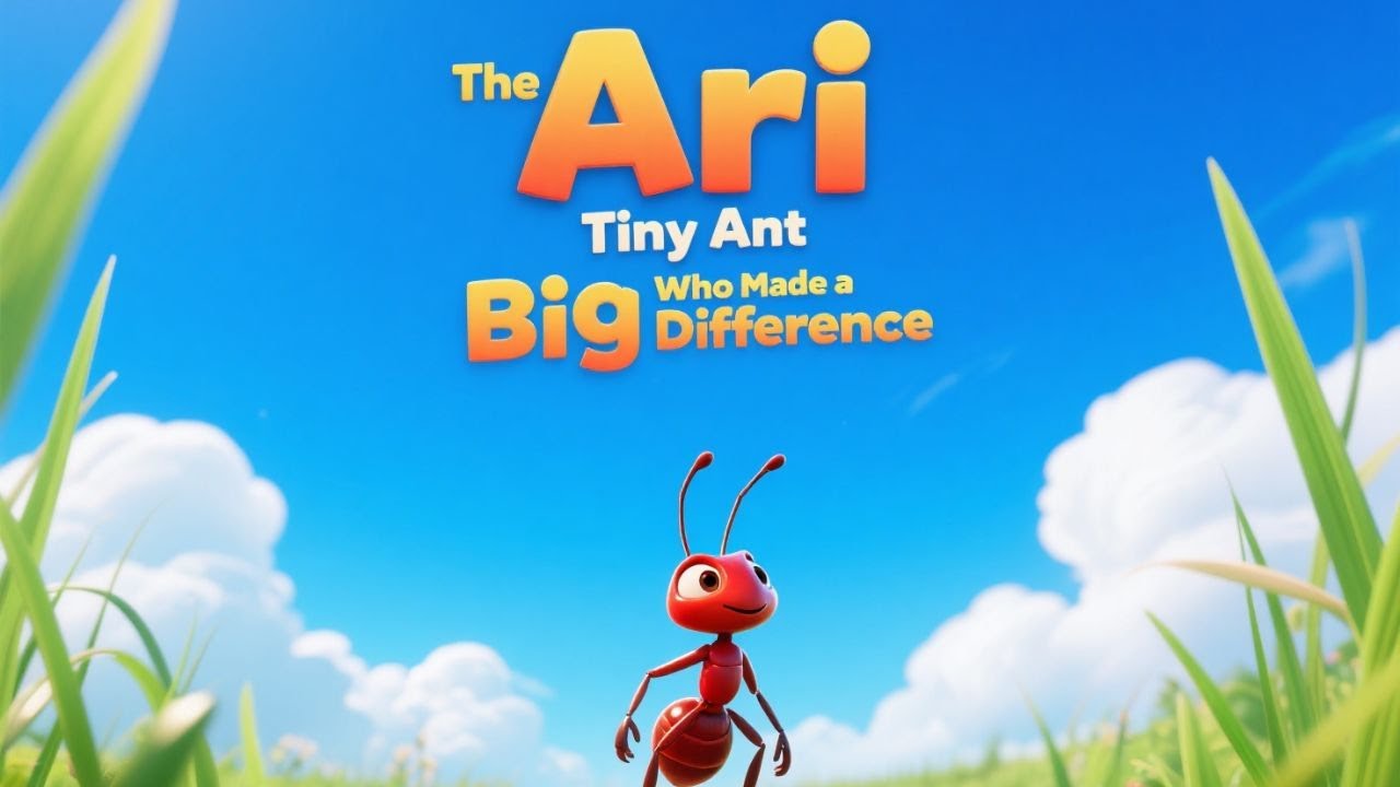 Ari the Tiny Ant Who Made a Big Difference 🐜✨ | Kids Story About Teamwork, Responsibility & Courage