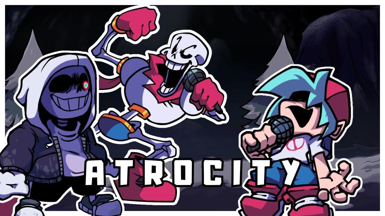 FNF ATROCITY but it's Sans & Papyrus vs Boyfriend | LunarFNF