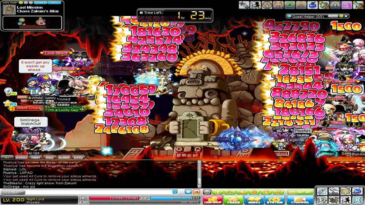 [GMS] [Bera] [Pre-Revamp] 30 Night Lord Chaos Zakum Run