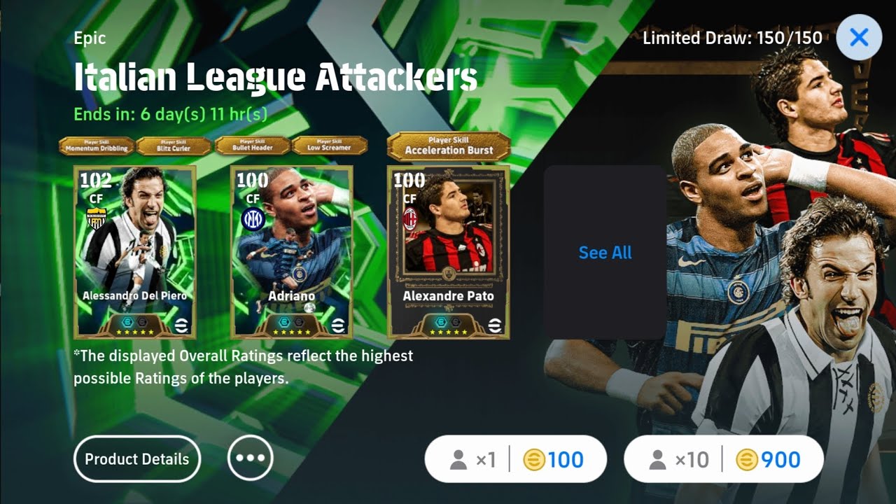 NEW ADRIANO (LOW SCAMMER+BULLET HEADER) PACK OPENING 🔥 || ITALIAN ATTACKER EFOOTBALL 2026 PACK