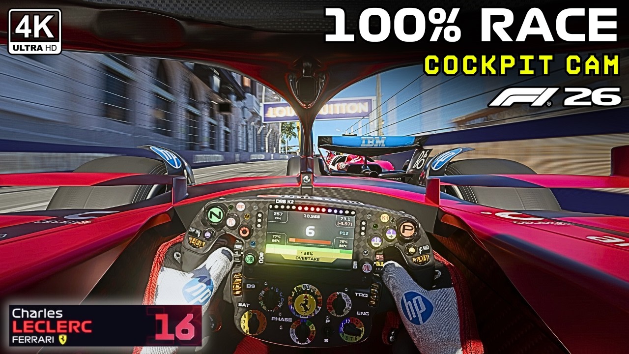 Monaco in VR is Awesome - Charles Leclerc Full Race Gameplay Monaco GP 2026