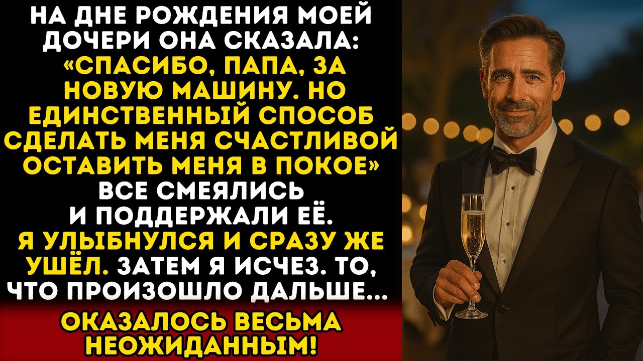 Моя дочь сказала, что будет счастлива, если я уйду и больше никогда не вернусь в её жизнь...