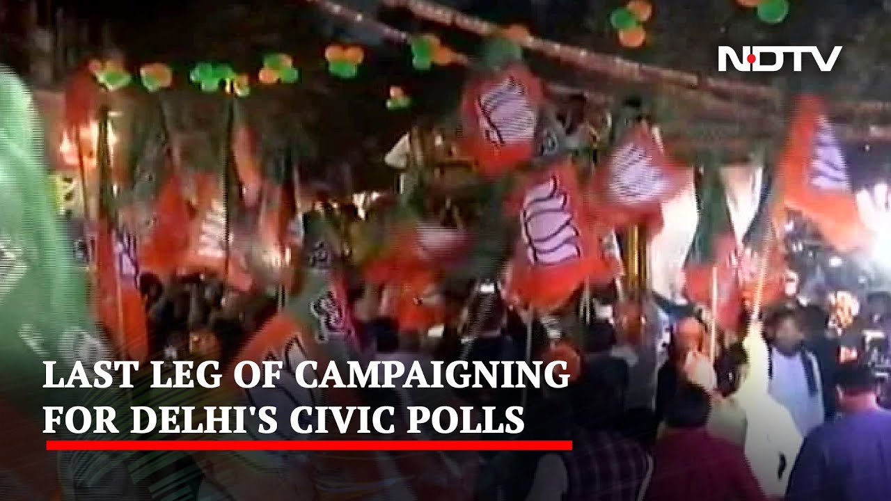 BJP Bigwigs On The MCD Campaign Trail