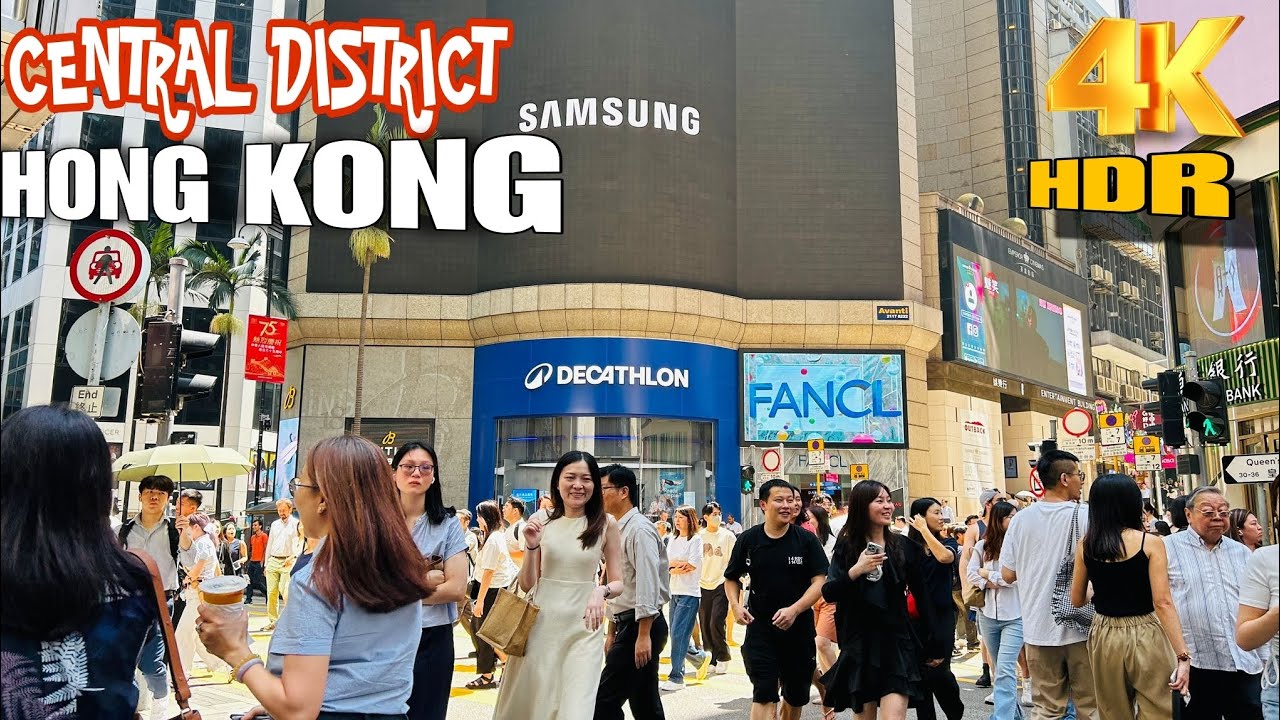 📍Hong Kong  CENTRAL District | Central Market, IFC to Queen's road | Walk Tour in #4k #trending
