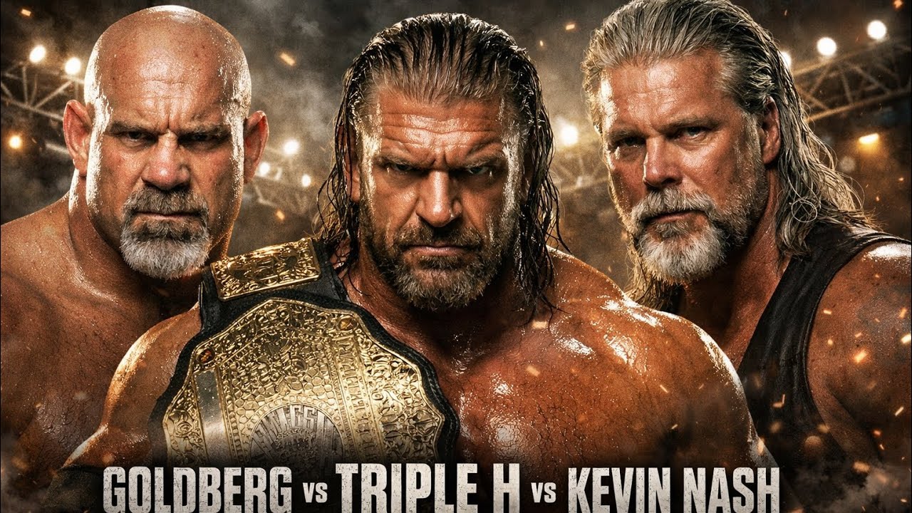 Goldberg vs Triple H vs Kevin Nash – Ultimate Triple Threat War!