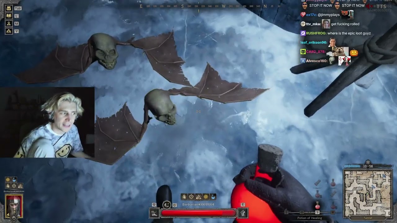 xQc пристрастился к DARK AND DARKER