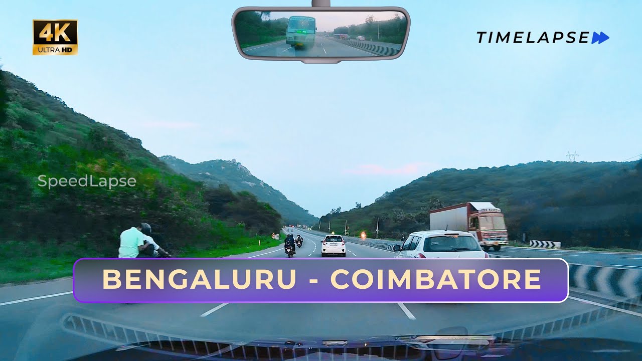 Bangalore to Coimbatore: Diwali Eve Drive| Dashcam #TimeLapse