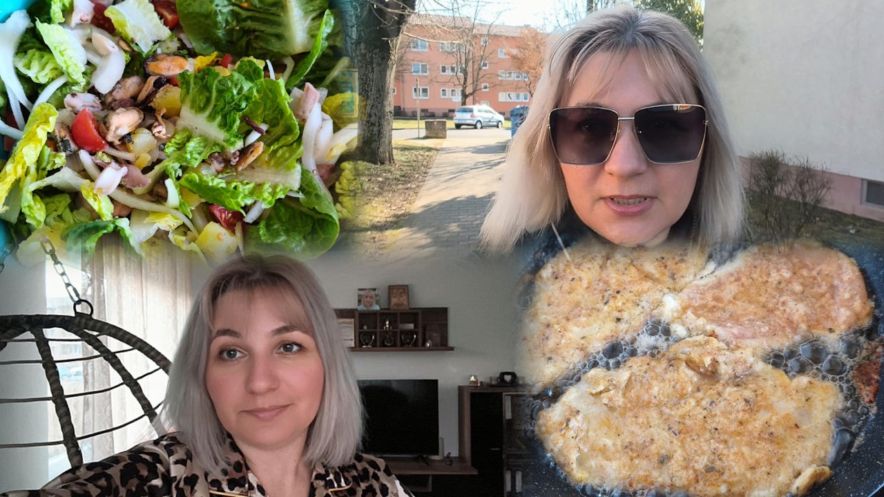 Не мою больше курицу🍗Салат с морепродуктами🦐🐙Не хватает посудомойки😁Выполнила просьбу😊Влог04.03.2026