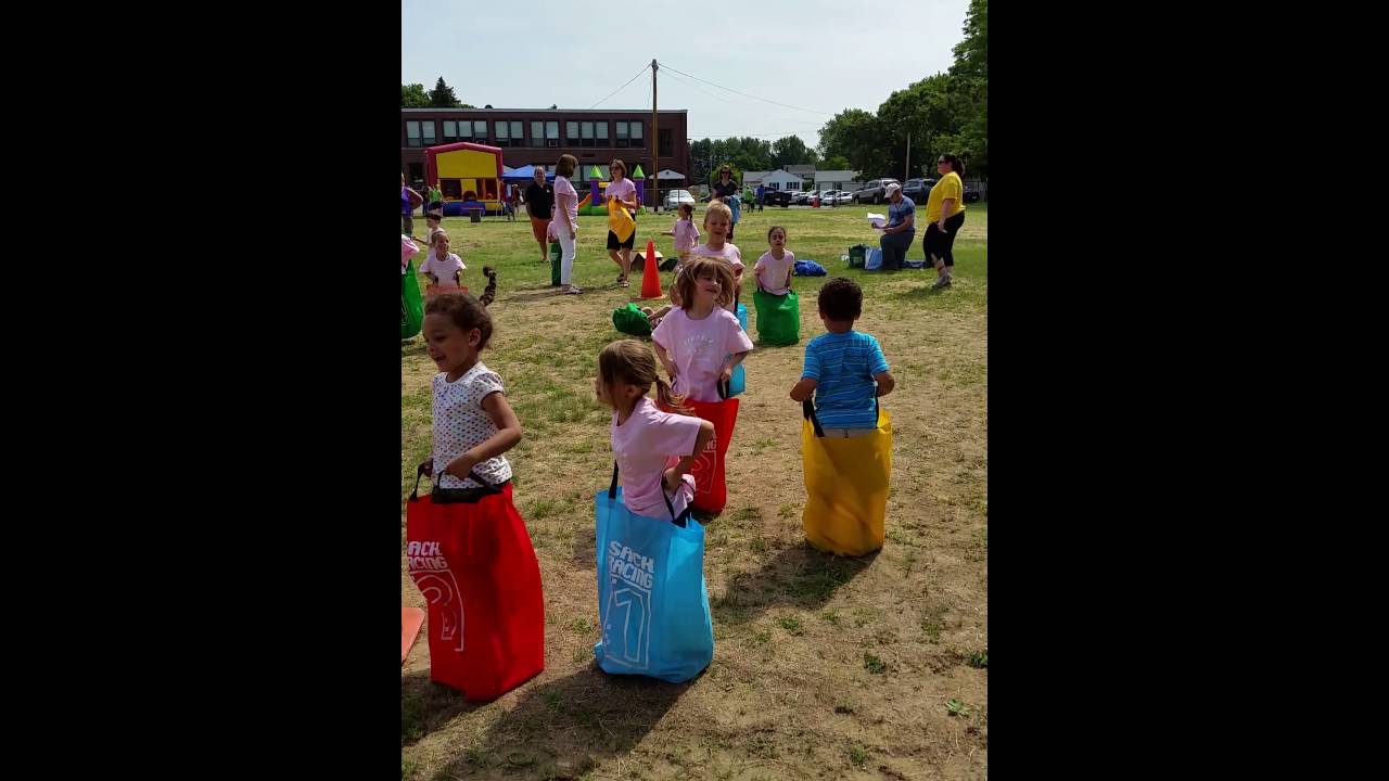 Potato sack race-Camerons preschool fun day