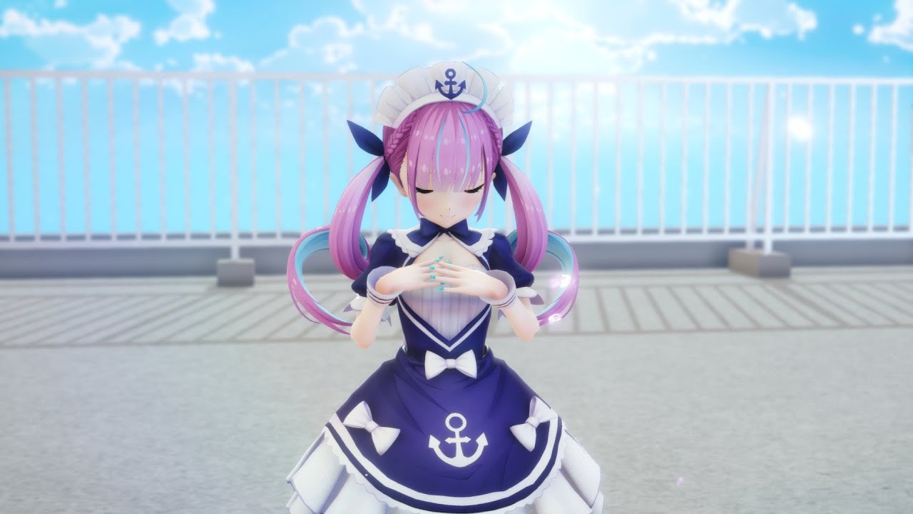 【MMD】『ダダダダ天使』【湊阿庫婭】湊あくあ(Minato Aqua)【HoloLive】1080p FullHD