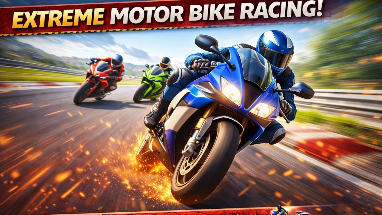 🔥 Extreme Motor Bike Racing Game | High Speed Bike Race | Crazy Stunts & Overtake 🏍️