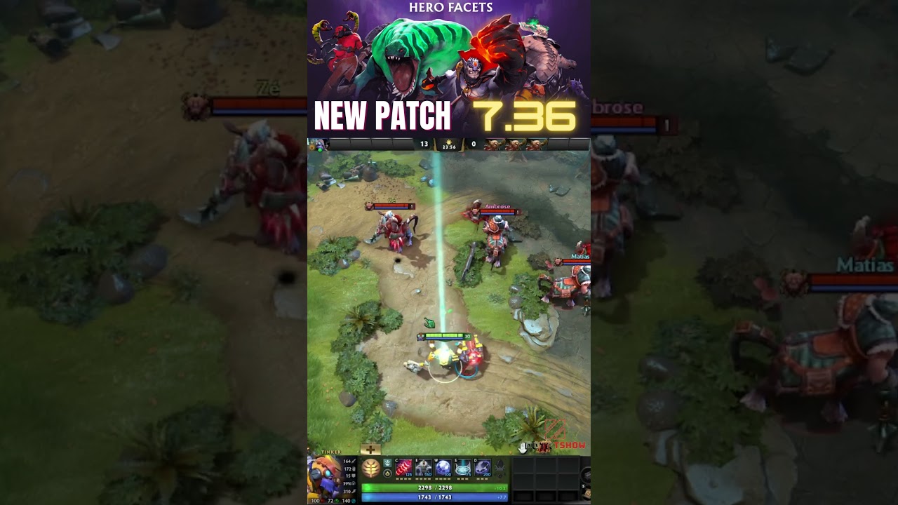 Tinker😲 (patch 7.36) #dota2 #shorts #gamingshorts #tinkerdota2