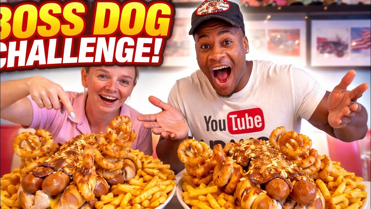 I Attempted 2 Boss Dog Food Challenges Back To Back 12 Jumbo Hot Dogs 32 Onion Rings In 60 Minutes