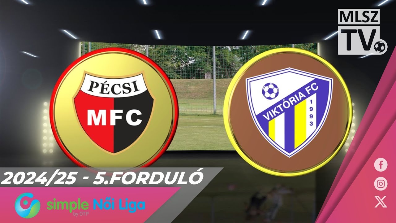 PMFC - Viktória FC | 1-1 | Simple Női Liga | 5. forduló | MLSZTV