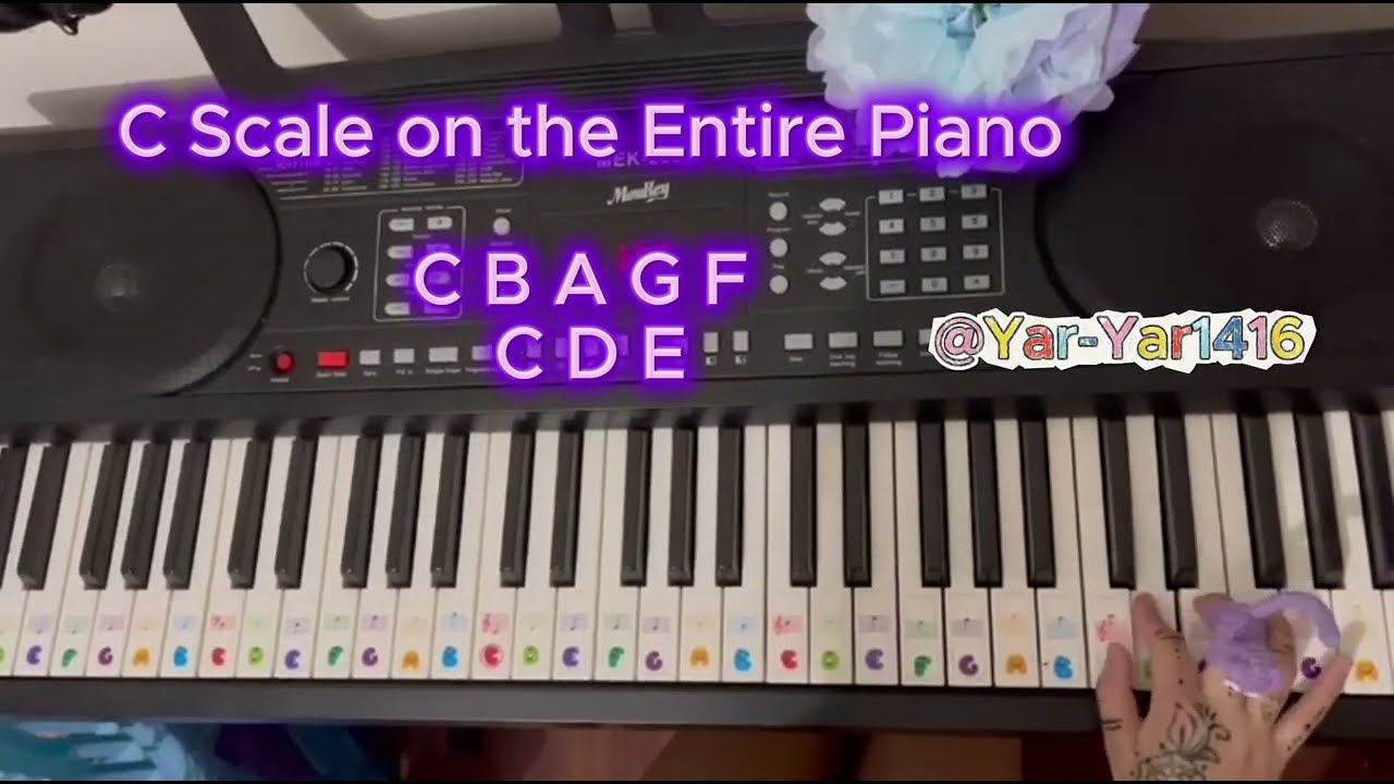 C Scale on the Entire Piano with Terrian
