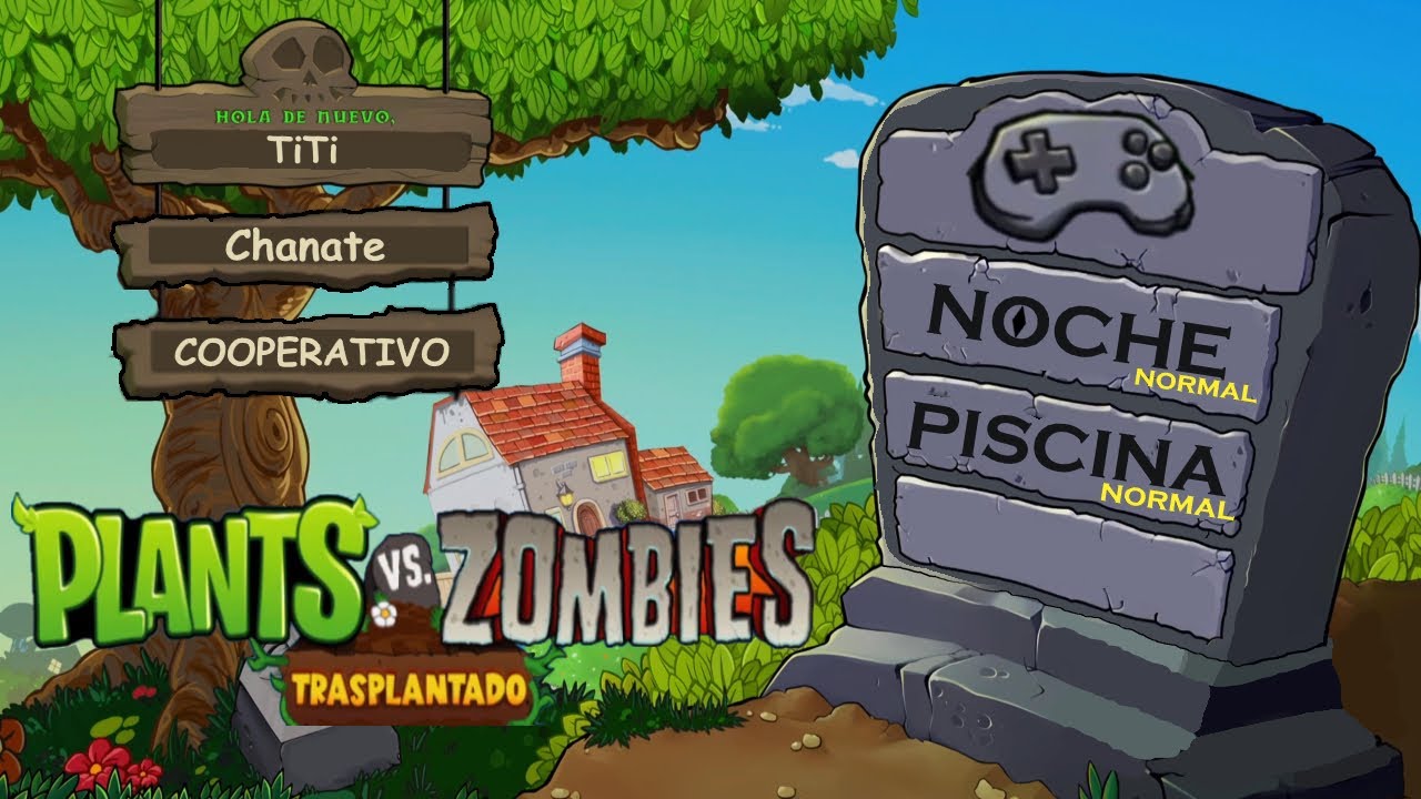 Plants vs. Zombies: Replanted | PS5 | Noche - Piscina | Normal | Cooperativo