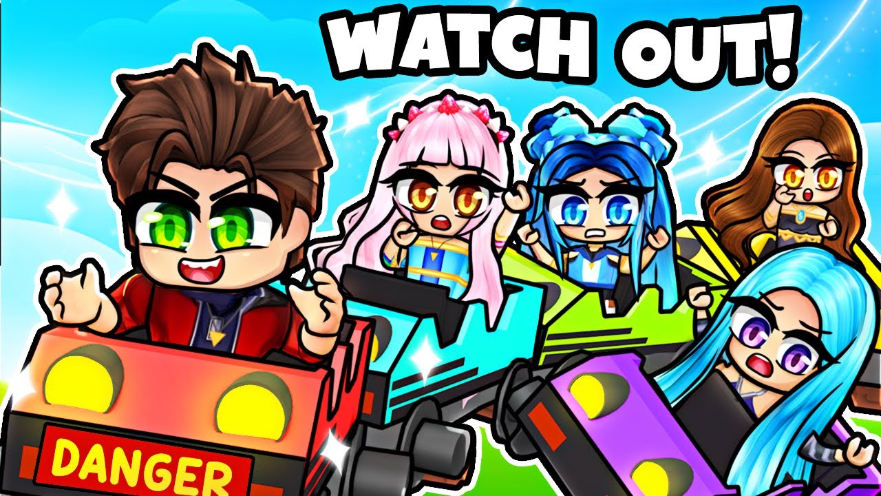 We built a IMPOSSIBLE CART RIDE in Roblox!