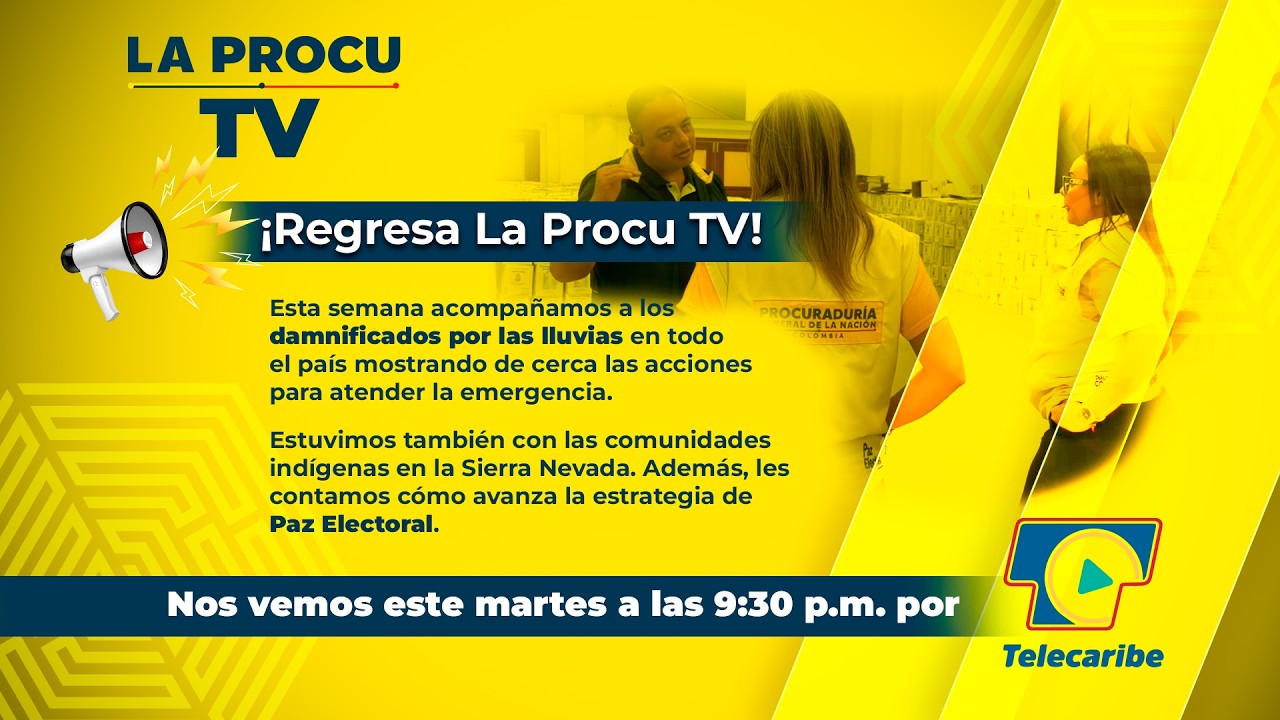 Nueva temporada de #LaProcuTV: emergencia por lluvias en Córdoba y #PazElectoral.