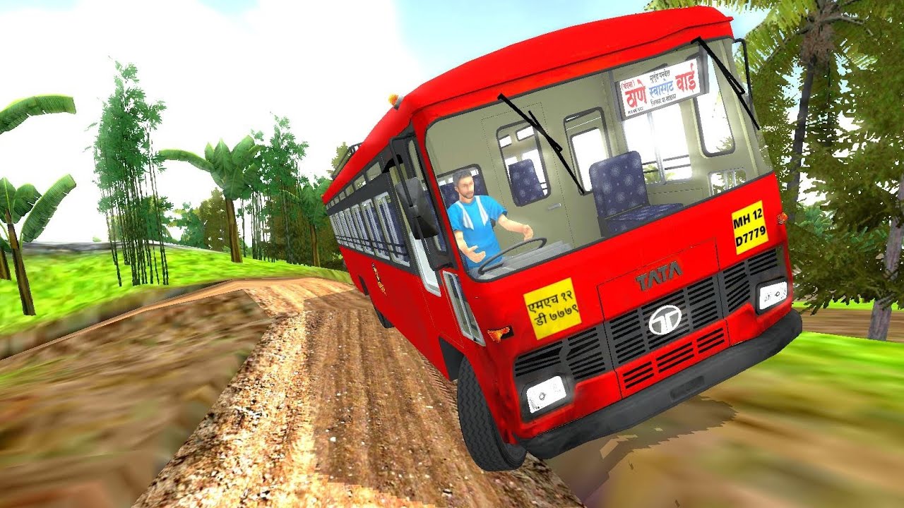 Bus Suffering On Village Narrow Road | Gameplay 
