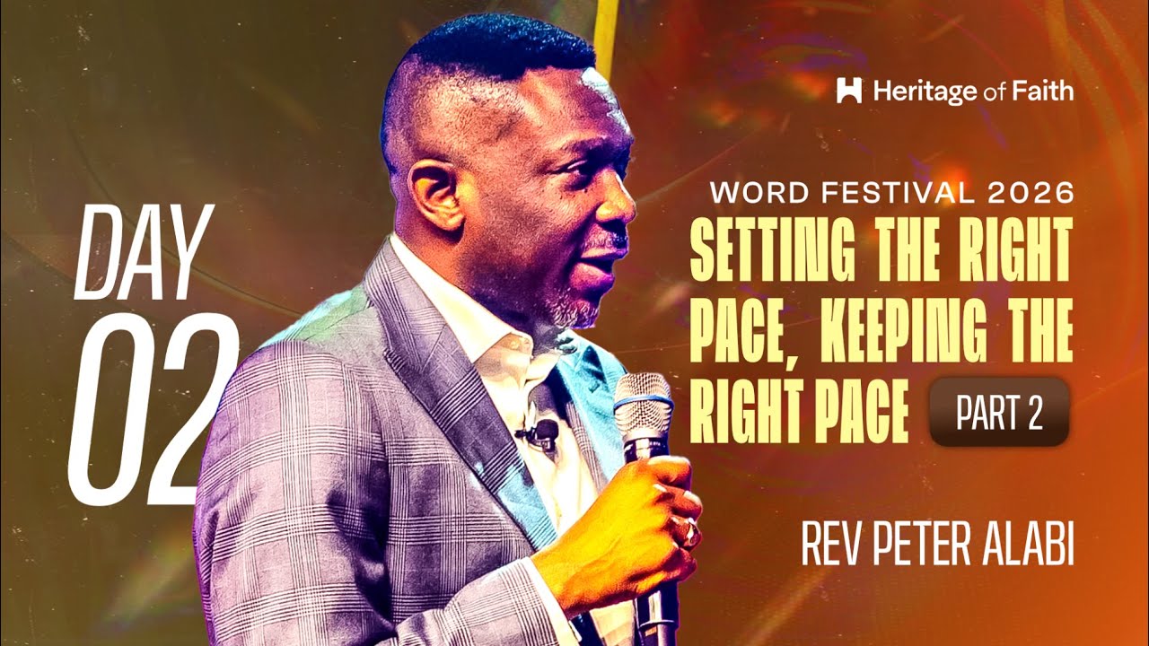 Setting The Right Pace and Keeping The Right Pace - Part 2 | Rev. Peter Alabi | 24th January 2026