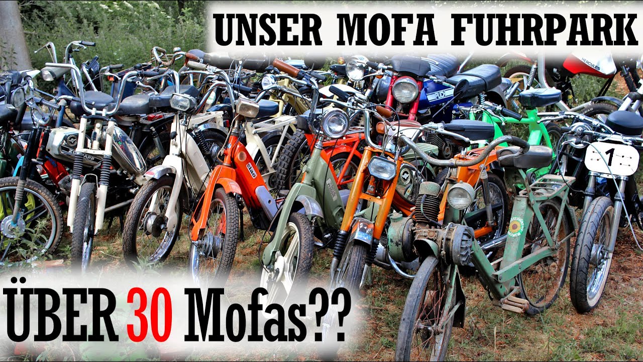ÜBER 30 MOFAS?? - Wir stellen ALL UNSERE MOFAS vor [Von Puch bis Solex]