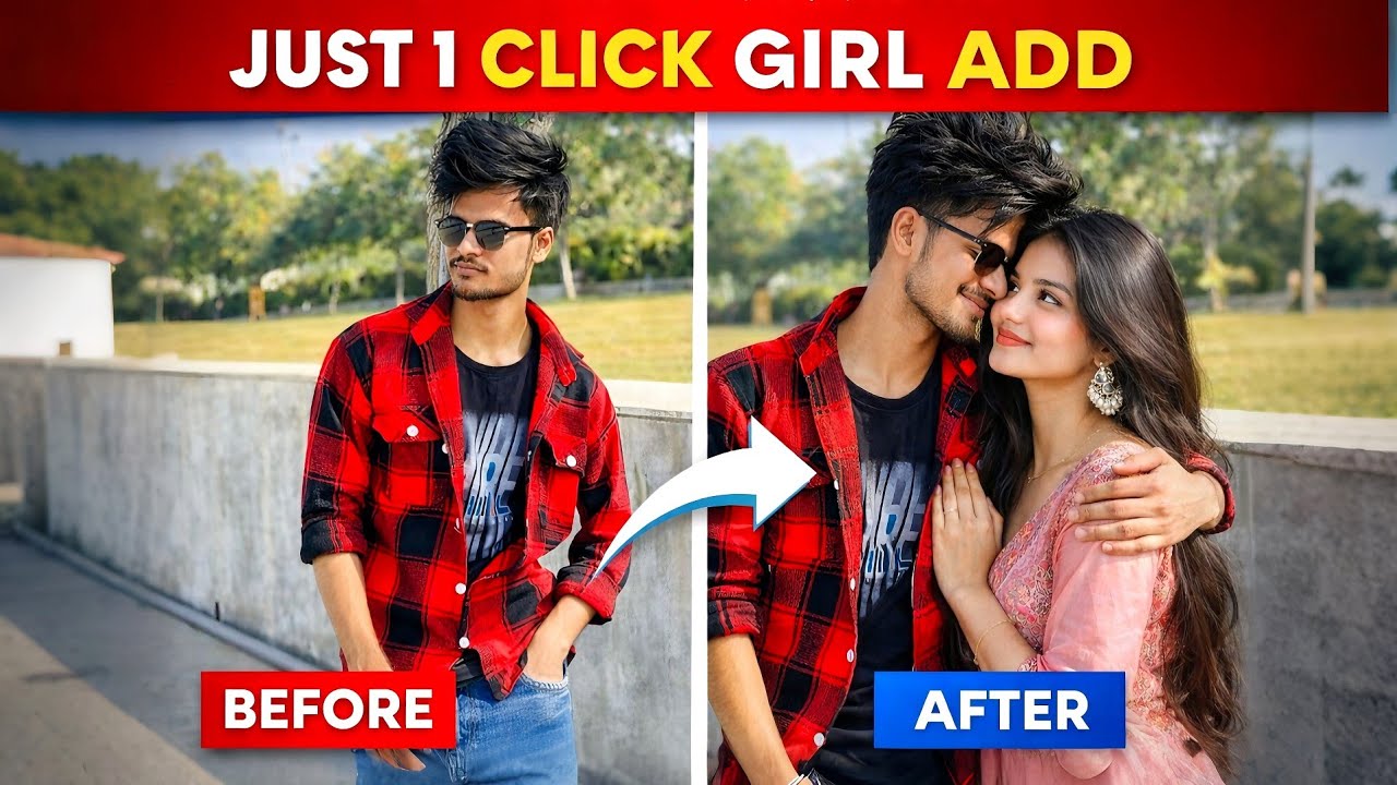 Gemini Girl Add photo editing || Instagram Trending Virul Photo Editing Couple 😱