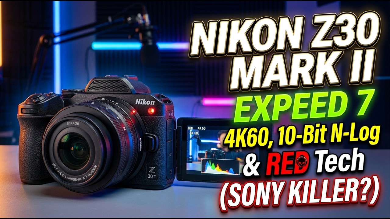 Nikon Z30 Mark II PRZECIEKI: EXPEED 7, 4K60, 10-bitowy N-Log i technologia RED! (Zab&oacute;jca Sony?)