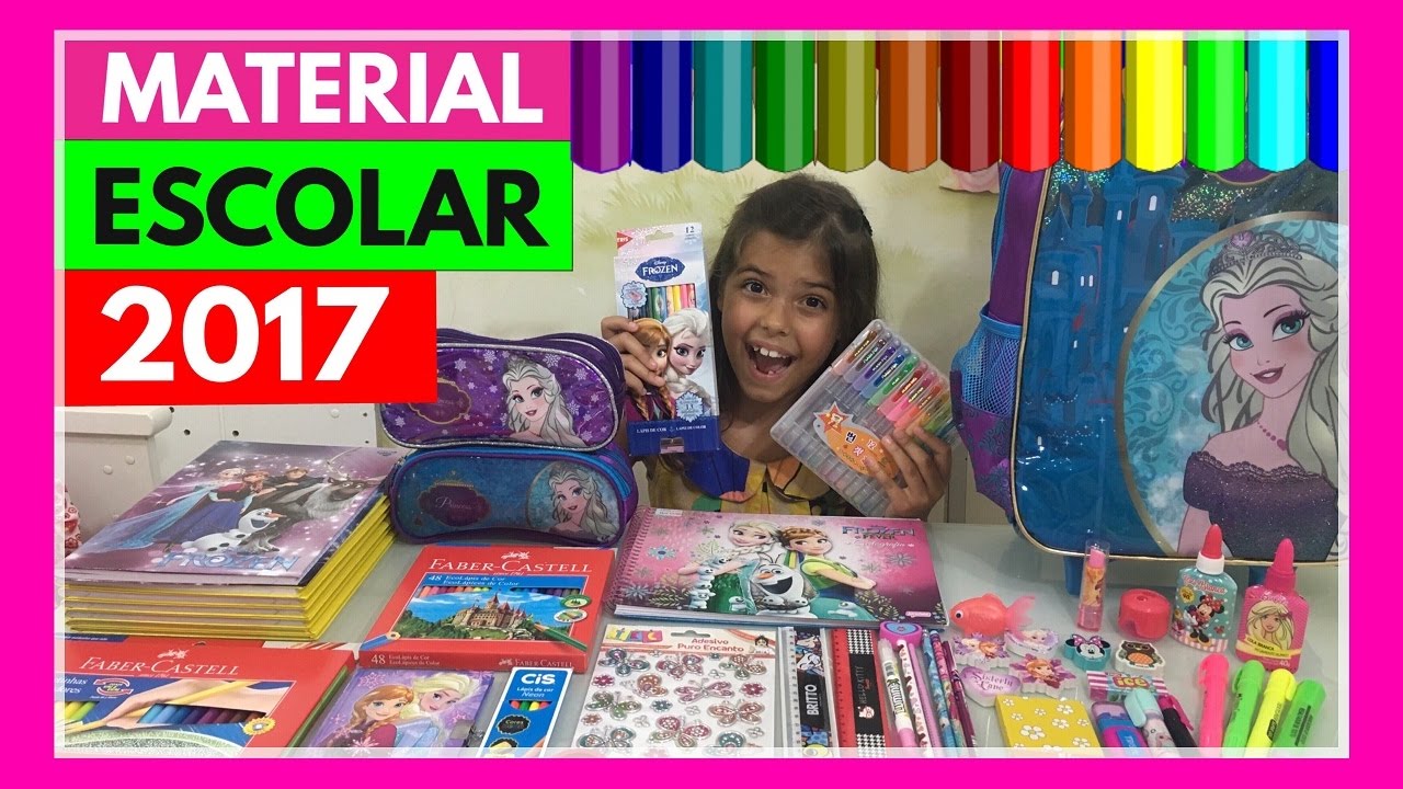 MEU MATERIAL ESCOLAR DO -MOCHILA, ESTOJO, CANETA QUE APAGA