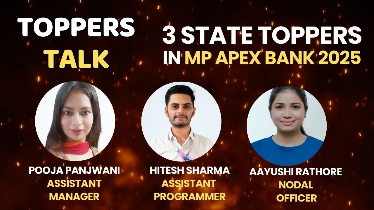 "MP Apex Bank 2025 Toppers Talk | How They Cracked the Exam"