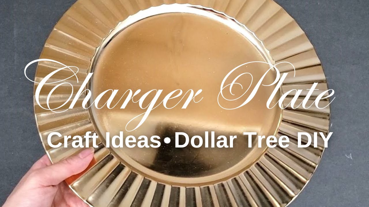 Beautiful Home Decor Ideas using 1 Charger Plate | Dollar Tree DIY (Episode #2)