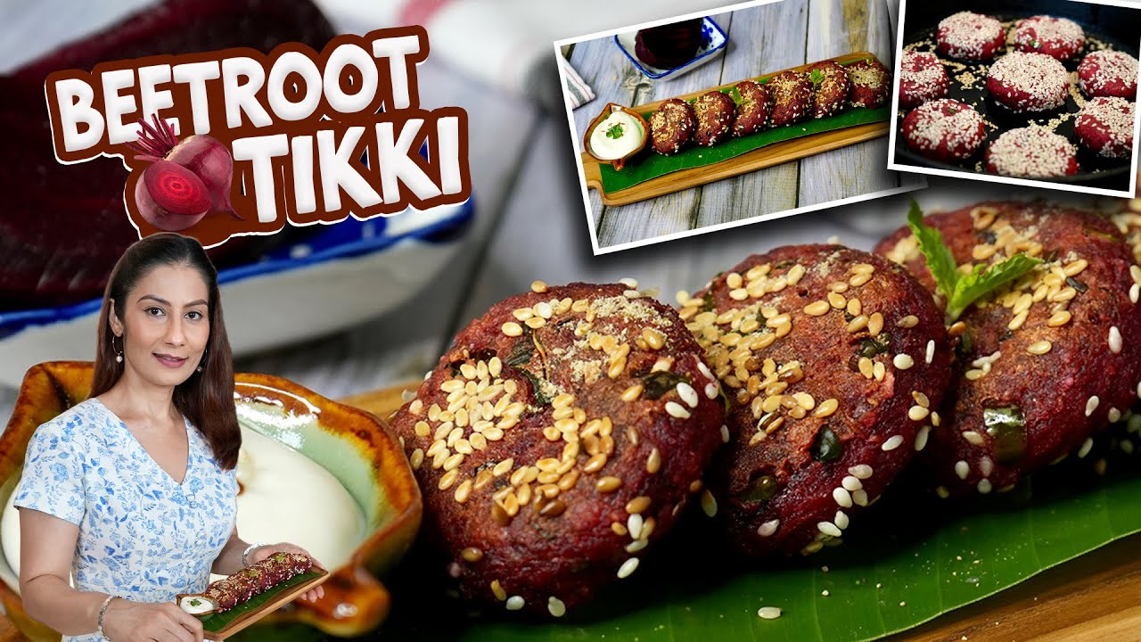 Beetroot Carrot Tikki I Beetroot helps lower blood pressure, improve digestion & supports energy