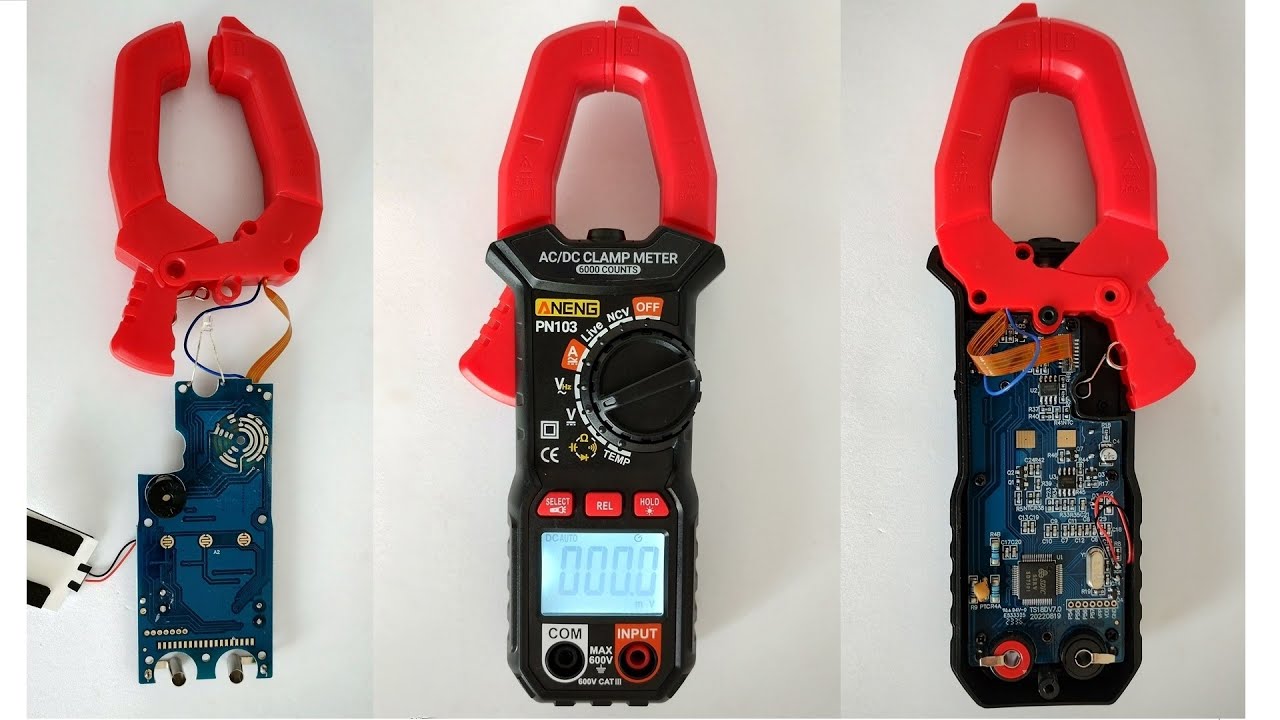 Alicate amperímetro Aneng PN103 - Review, unboxing, testes e desmontado