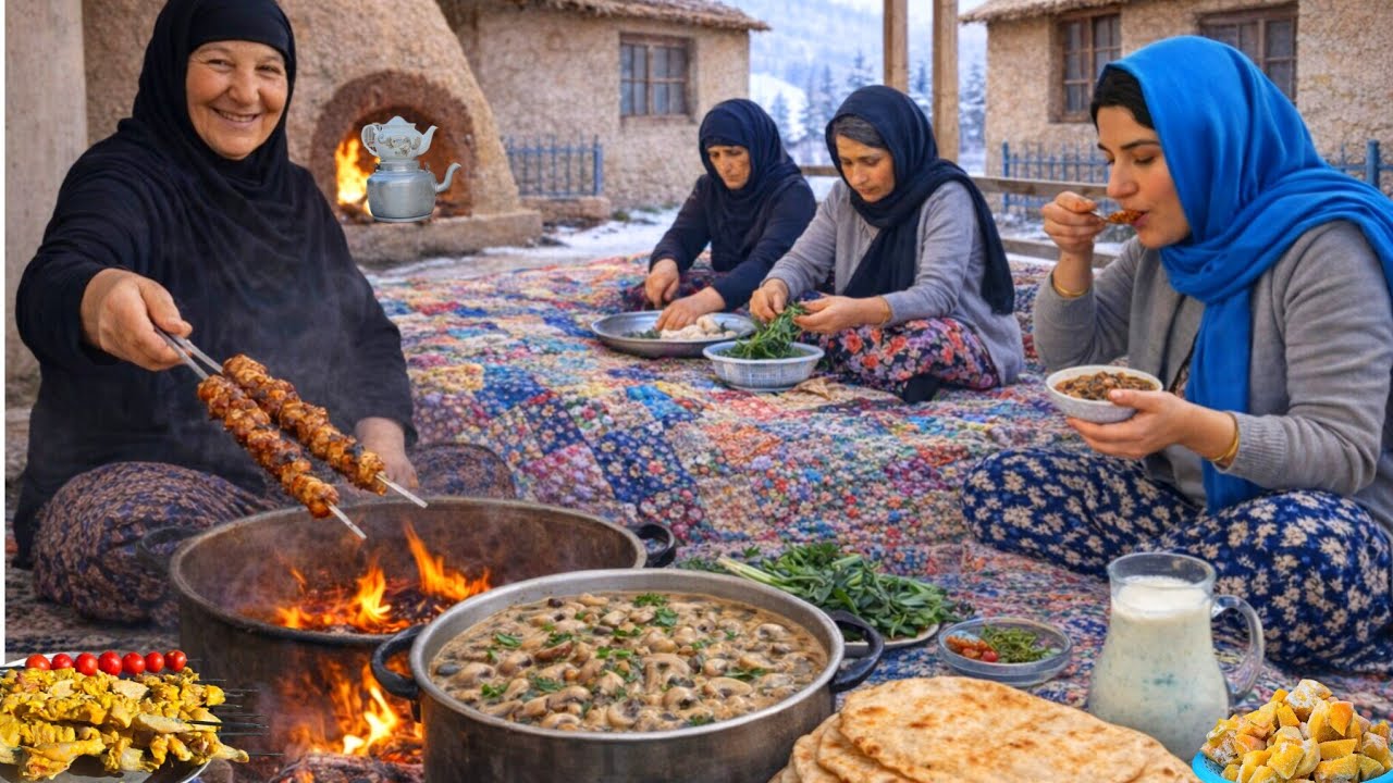 A full day of Ramadan🌙 | Preparing iftar in Ilam village with mother and daughter | ILAM 