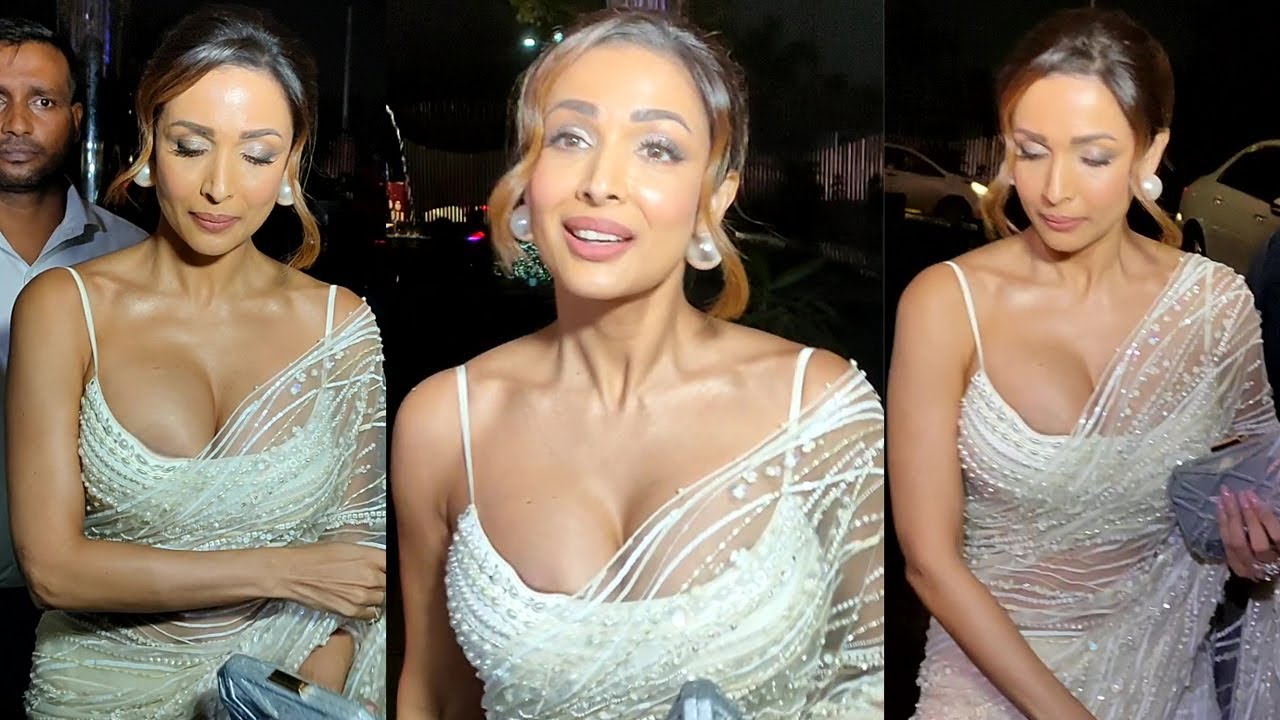 Malaika Arora Looked Breathtaking In Deep Neck Saree At Dada Saheb Phalke Excellence Award 2022
