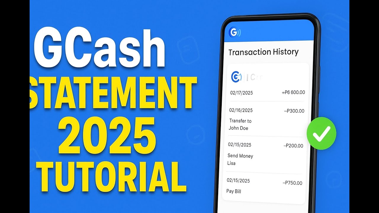 How to get Transaction History/Bank Statement from Gcash Tutorial (2025) #gcash #gcashapp 