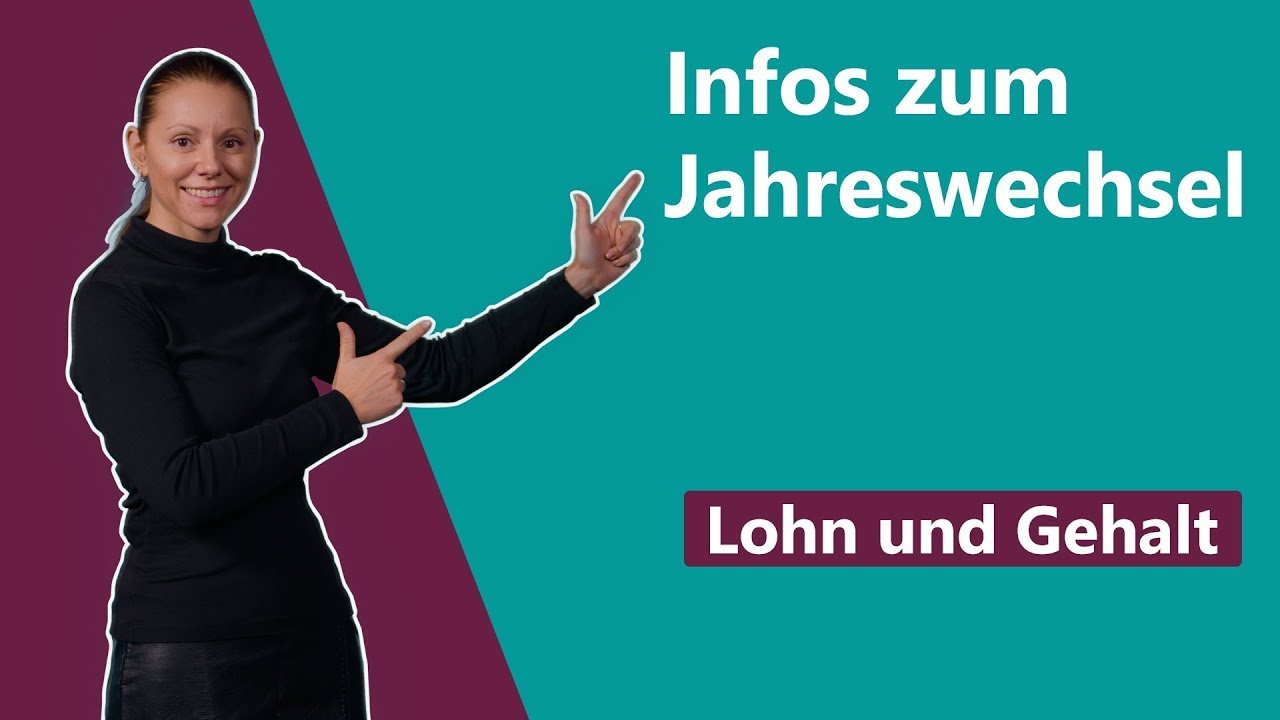 Infoservice Jahreswechsel 2025/2026 Lohn und Gehalt