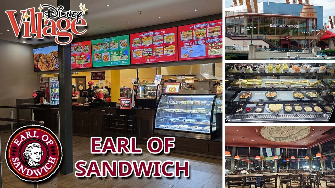 MANGER PAS CHER ET BIEN AU DISNEY VILLAGE - RESTAURANT EARL OF SANDWICH - DISNEYLAND PARIS