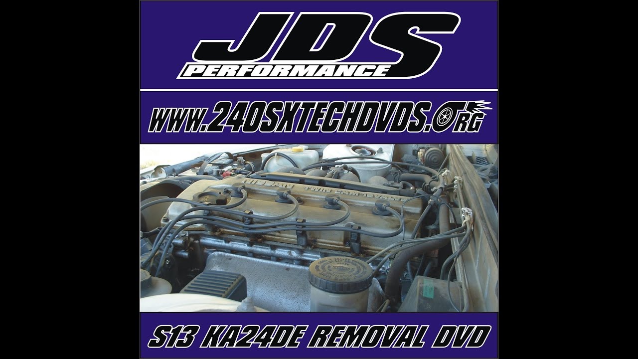 How to Nissan 240sx S13 KA Removal DVD KA24DE Engine Motor Pull