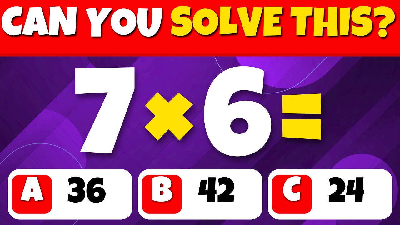 Can You Pass This Math Quiz...? ➗✖️🧠 | Easy, Medium, Hard, Extreme