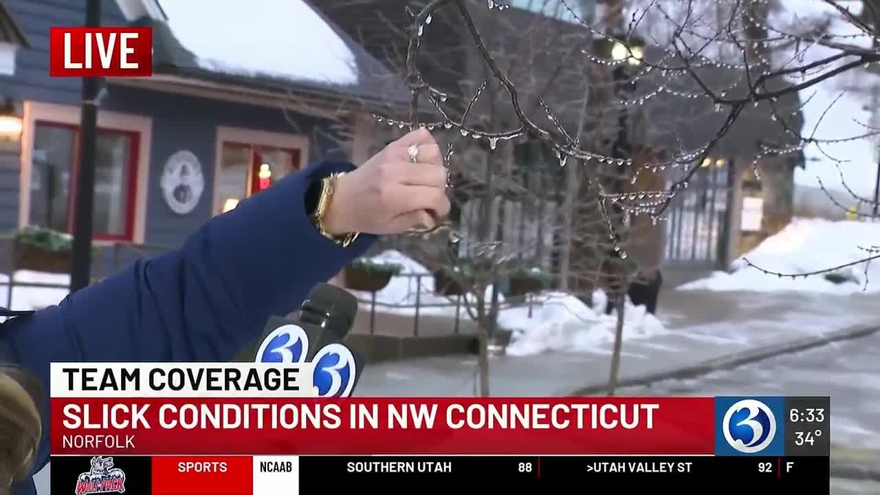TEAM COVERAGE: Overnight rain causes slick conditions in parts of Connecticut